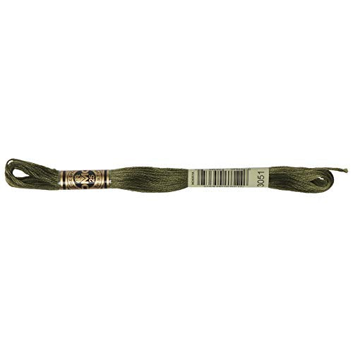 DMC 6-Strand Embroidery Cotton Floss, Dark Green Grey