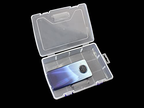 3Pack Large Clear Storage Boxes with Latch for Crafts - size: 3pcs Large Box