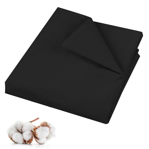 100% Cotton Muslin Fabric, 59 Inch X 2 Yards Black Fabric by The Yard - color: Black, size: 2 Yards