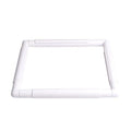Square Embroidery Hoop, Plastic Cross Stitch Hoop (11x11 inches) - White, Handhold, Craft Clip Frame - DIY Sewing Tools - size: 11x11 inches