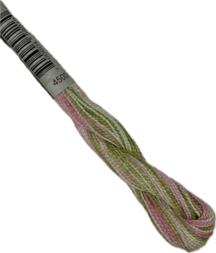 KCS 162 Yards(150 Meters) Mercerized Pearl Cotton Crochet Needlepoint Thread,Size 5 (4500, 6 skeins) - color: 4500