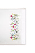 Tobin Stamped Pillowcases, Cats in Flowers, 20" x 30" Embroidery Kit, white