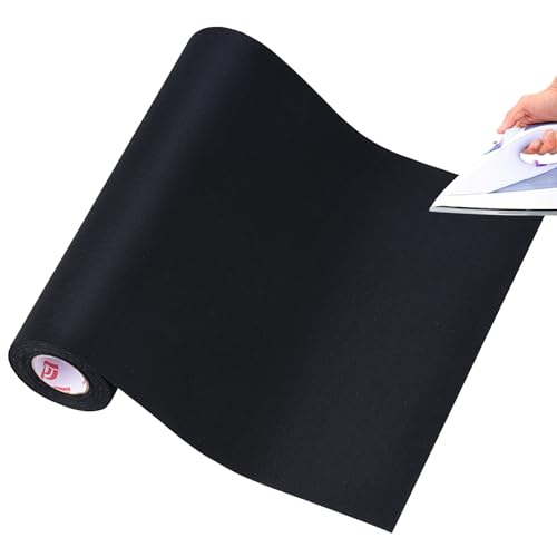 Fusible Cut Away Stabilizer Black Color - Weight 2.8 OZ 12" x 10 Yards/Roll - color: Black, size: Fusible 12"x10Y Roll