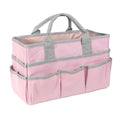 Teacher Handle Tote Bag Organizer ,Tote Bag Organization for Crafts,Art,Paper,Books ,School,Sewing,Travel with Handles,Ofiice Supplies StorageTote Bag Organization for Crafts,Art,Paper,Books (Pink)
