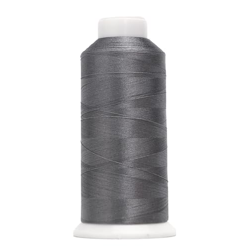 High Tenacity Polyester Embroidery Machine Thread 40WT(120D/2) 4000M Per Spool for Commercial and Domestic Embroidery Machine (Lead-1640) - color: Lead-1640