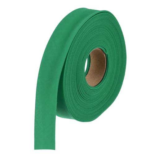 MECCANIXITY 1/2 Inch Double Fold Bias Tape Polyester Continuous Bulk Bias Tape for Sewing, Seaming Quilting Hemming Binding Crafts (Green 6 Yards) - color: Green, size: 1/2 Inch x 6 Yards