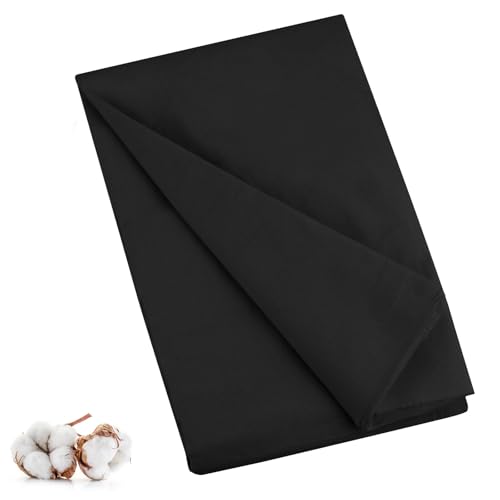 100% Cotton Muslin Fabric, 59 Inch X 5 Yards Black Fabric by The Yard - color: Black, size: 5 Yards