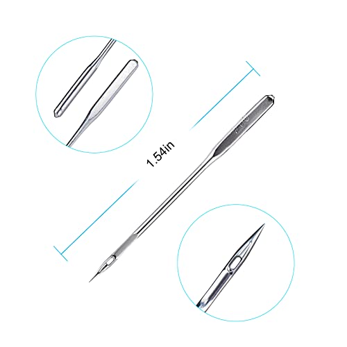 Sewing Machine Needles 20PCS HAX1 2 Sizes Compatible with Singer & Brother - style: 20 PCS