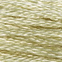 DMC 117-3047 Six Strand Embroidery Cotton Floss, Light Yellow Beige, 8.7-Yard