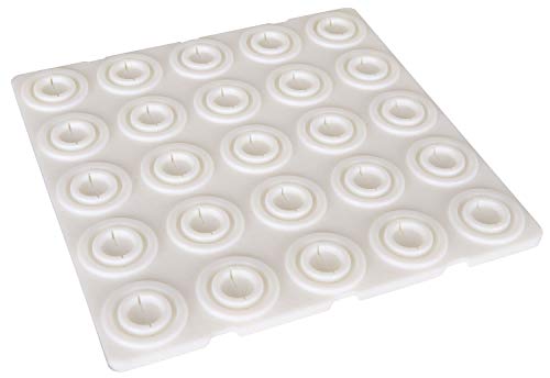 ArtBin 6901AB Cone Thread Tray, Sewing & Embroidery Serger Cone Thread Spool Assortment Organizer, Super Satchel System Accessory, Up To 25 Traditional Spools or Up To 50 Mini Spools, White