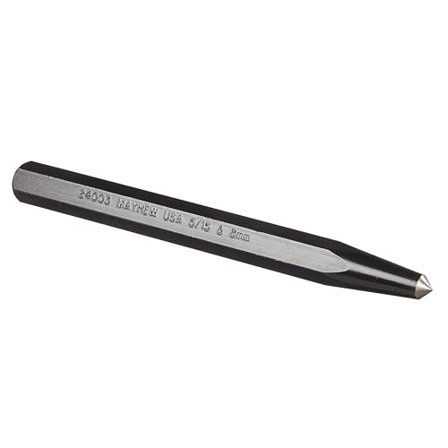 Mayhew Tools 62215 Center Punch, 4-Piece Set, Black Oxide Finish - size: 4-Piece Set
