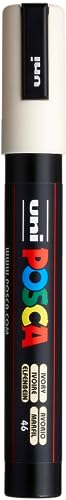 Medium Bullet Tip PC-5M by Posca - color: Ivory, size: 1 Count (Pack of 1)