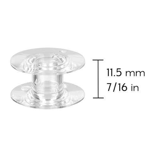 Brother Sewing and Embroidery Bobbins 10-Pack, SA156,Clear, 11.5 mm - size: 11.5 mm