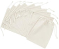 PALTERWEAR 100% Cotton Drawstring Bags 10‑Pack 5x7 Lightweight 70 GSM Muslin Pouch Set | Reusable Gift, Craft, Pantry, Travel Storage | Double Drawstring (Natural Beige, 5 x 7 Inches) - size: 5 x 7 Inches