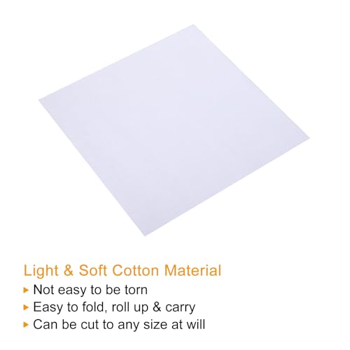 PATIKIL 14 Count Cross Stitch Cloth 20" x 20", Embroidery Cotton Fabric for DIY Needlework, White
