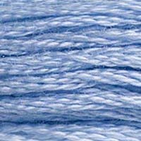 DMC 117-157 Mouline Stranded Cotton Six Strand Embroidery Floss Thread, Light Cornflower Blue, 8.7-Yard