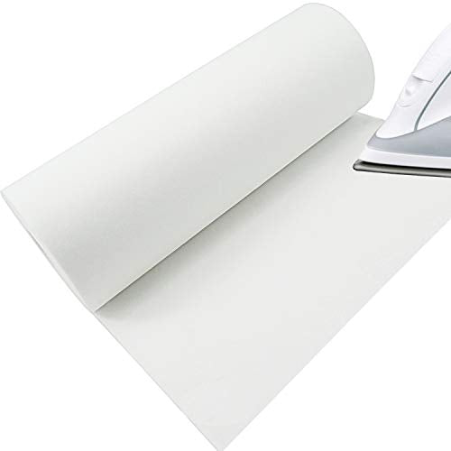 New brothread Fusible Iron on Cut Away Embroidery Stabilizer 12" x25Yd Roll - color: White Cut Away