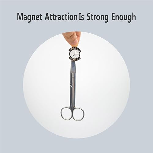 Cute Needle Minder Magnetic Needle Keeper for Cross Stitch Embroidery Sewing Needle and Pin Holders (Book,Clock) - color: Book,Clock