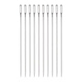 HARFINGTON 10pcs 3.5 Inch Upholstery Needles Large Eye Stitching Needles Stainless Steel Straight Hand Sewing Needles for Home Hand Sewing Leather Tapestry Embroidery Tufting Webbing Carpet - size: 3.5 Inch