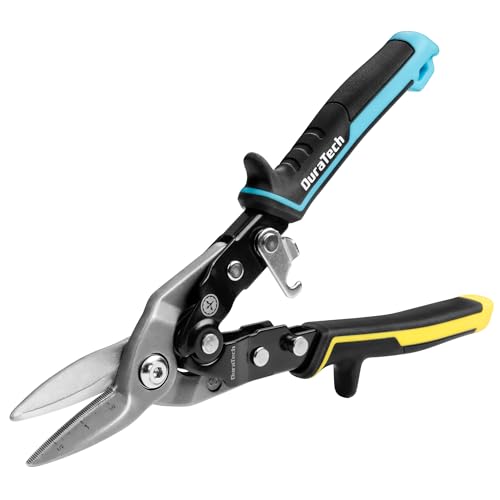 DURATECH 10" Straight Aviation Snips, Straight Cut - style: Straight