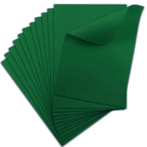 12 Pcs Felt Sheets, 7x11 Inch Stiff Felt for Crafts DIY, Green - color: Green