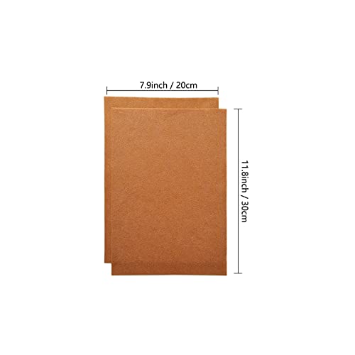 Jtnohx Color Felt Fabric Soft Felt Sheets for Crafts Brown 20Pcs 8"x12" - color: Brown