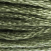 DMC 117-3052 Six Strand Embroidery Cotton Floss, Medium Green Grey, 8.7-Yard