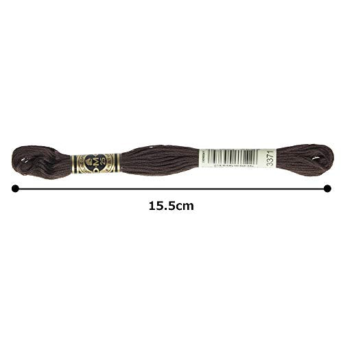 DMC 6-Strand Embroidery Cotton Floss, Black Brown