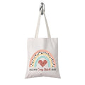 TSOTMO Cross Stitch Lover Gift All My Cross Stitch Shit Boho Rainbow Design Cross Stitch Accessories Tote Bag