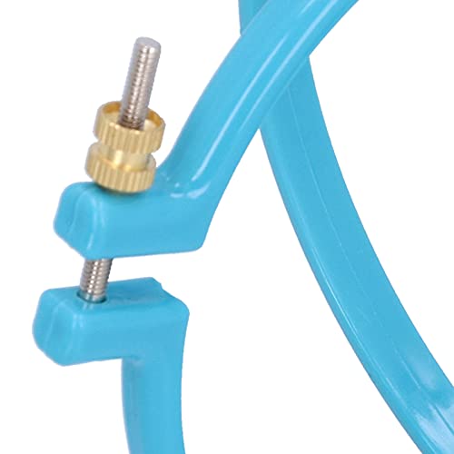 GLOGLOW 5 Inch Plastic Embroidery Hoop, Adjustable Tension Screw - size: 5in