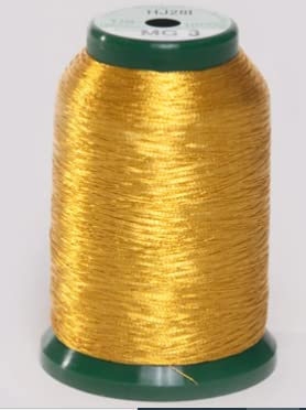 Metallic Gold Kingstar 1000 Meter Thread - 40 Weight - Gold#3 (MG3)