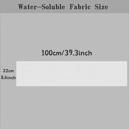 Water Soluble Canvas Cloth,14 Count Aida Cloth(100 x 22cm) - size: 100 x 22cm
