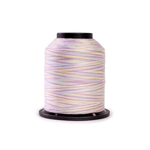 Finesse Variegated Thread | 100% Polyester, 3ply, 50wt | 1100yds Stackable Thread Cones for Quilting and Sewing… (Raspberry Ice) - color: Raspberry Ice