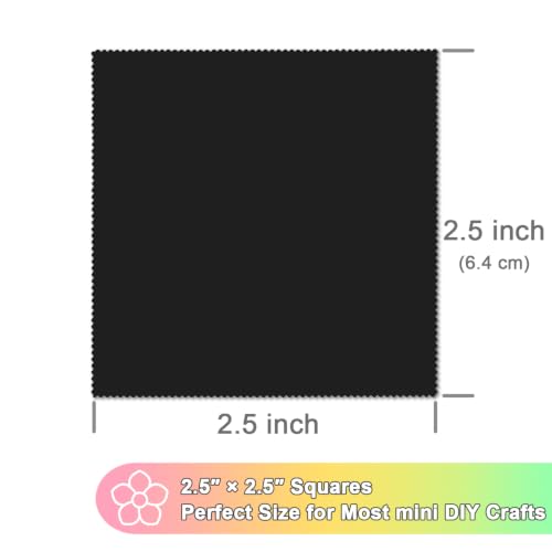 Pre-Cut Cotton Fabric Squares (84 pcs 2.5'' Black) - color: 84 Pcs 2.5'' Black