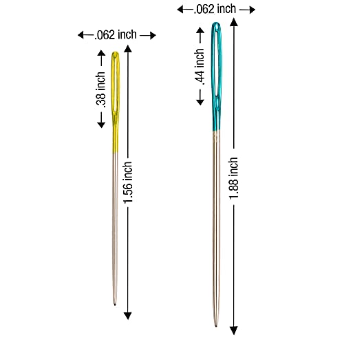 SINGER Hand Sewing Tapestry Needles, Size 18 & 21 (Set of 6, Size 18 & 22)