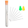 Hekisn Professional Large-Eye Triangle Leather Needles with Threaders for Hand Sewing Repair Stitching Projects (1.25 * 52mm) - size: 1.25*52mm