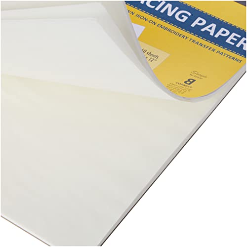Aunt Martha's 8.5-Inch by 12-Inch Tracing Paper, 50-Sheet (Pack of 2) - size: 9-x-12-Inch (Pack of 2)