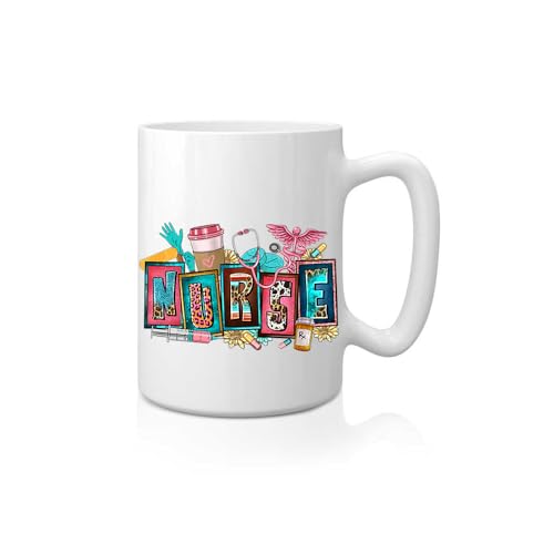 10 Pcs Nurse UV DTF Cup Wrap Nurse Daily UV DTF Decals Waterproof Hospital Personalized Uvdtf Cup Wraps Nurse Gifts Cup Decals for Glass Ready to Press - style: D012