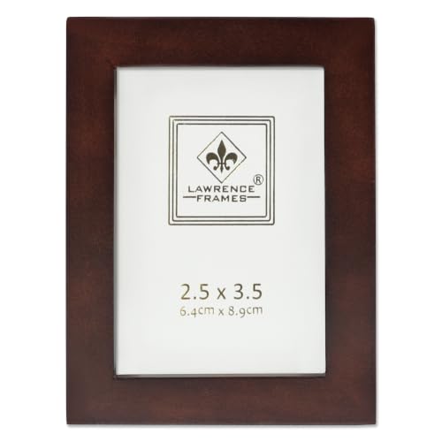 Lawrence Frames 755923 Espresso Wood Picture Frame, 2.5 by 3.5-Inch, Dark Walnut - color: Dark Walnut, size: 2.5x3.5