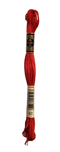 DMC 6-Strand Embroidery Cotton Bundle - Coral Color Family - 5 Skeins of Thread - 8.7yd Skeins