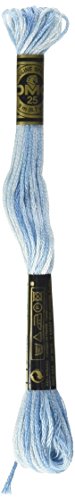 DMC 117-67 Six Stranded Cotton Embroidery Floss, Variegated Baby Blue, 8.7-Yard