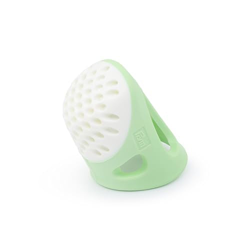 Dritz Soft Comfort Thimbles, Medium, Green, 12 pc