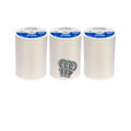 Coats & Clark Dual Duty All Purpose Sewing Thread 230A 400 Yards Each Spool 3 Pack Bundle with Bella's Crafts Needle Threaders (Natural) - color: Natural