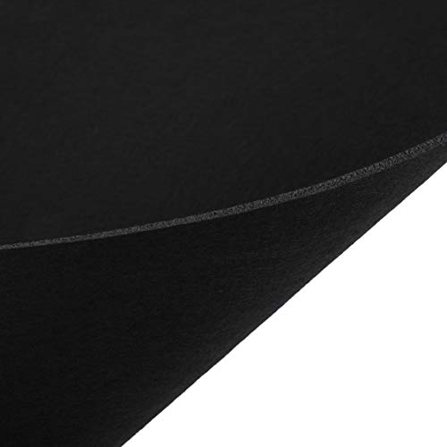 WUWEOT 10 Pack Black Stiff Felt Sheet, 17x11.8 Inches Fabric Hard Felt Squares Craft Felt for DIY Crafts, Sewing, Decorative Projects