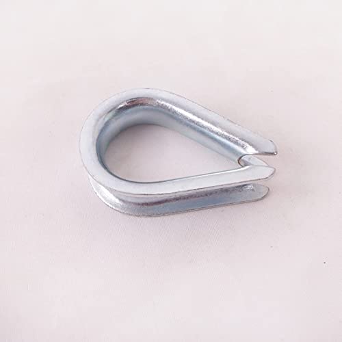 Wire Rope Thimble, for Wire Rope Dia. 1/2 in, Carbon Steel,(1/2" 10PCS) - size: 1/2”