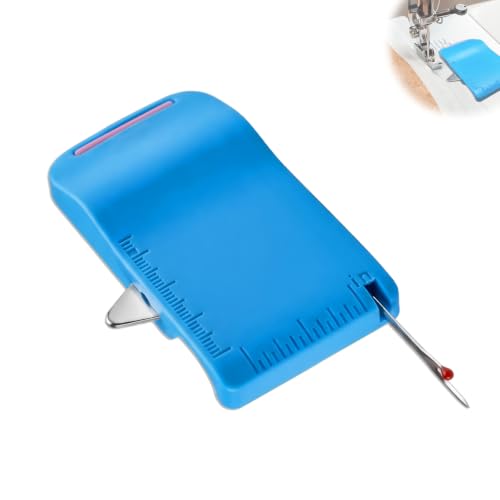 Blue Magnetic Seam Guide,Built-in Seam Ripper&Ruler Scale for SewingMachine - color: Blue