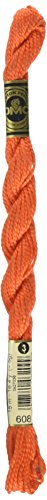 DMC 115 3-608 Pearl Cotton Thread, Bright Orange