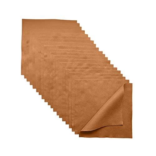 Jtnohx Soft Brown Felt Sheets Flexible Felt Fabric for Crafts 12" 20Pcs - color: Brown