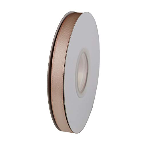 ITIsparkle 3/8" Inch Double Faced Satin Ribbon 50 Yards-Roll Set for Gift Wrapping Scrap Books Party Favor Hair Braids Baby Shower Decoration Floral Arrangement Craft Supplies, Vanilla Ribbon - color: Vanilla