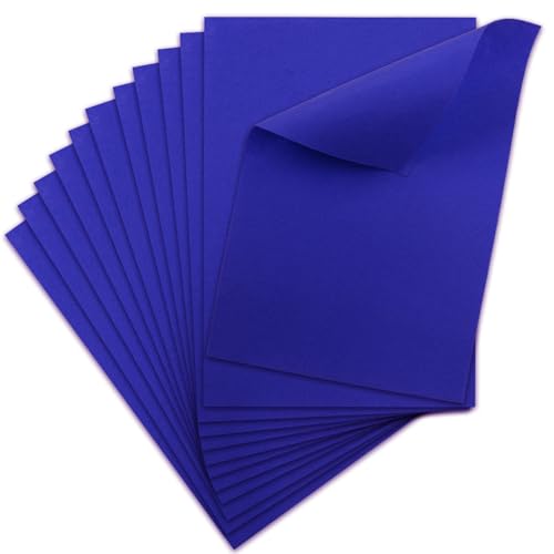 12 Pcs Felt Sheets, 7x11 Inch Stiff Felt for Crafts DIY, Blue - color: Blue